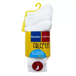 CALCETIN CORTO PACK 3 ESCOLAR CAFFARENA