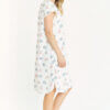 Camisa Socorro Blanco Estampado Barbizon 3 camisón maternal Barbizon