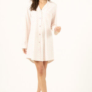 CAMISOLA BRUNA BLANCO ESTAMPADO BARBIZON